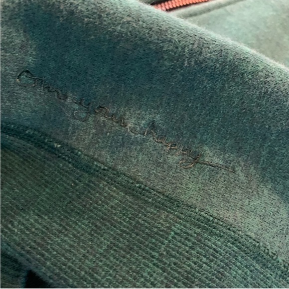 RARE Lululemon Heathered Green Teal / Navy Blue Inkwell Scuba II 4 - Picture 8 of 10